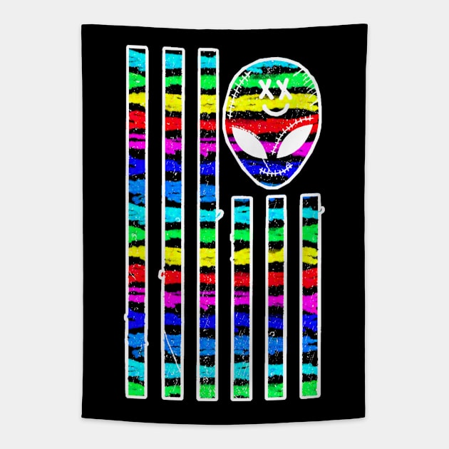 W3IRD GVNG ''W3IRD FLAG'' (PRIDE) Tapestry by KVLI3N