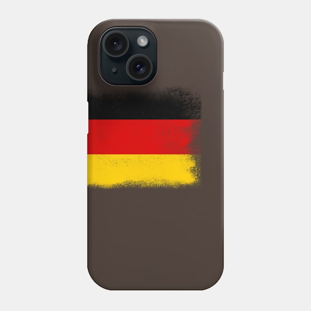 Germany flag isolated Phone Case by psychoshadow