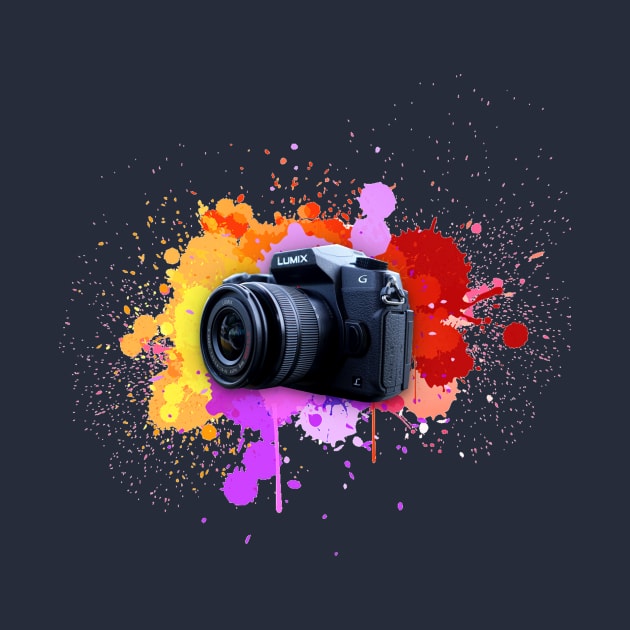 Lumix camera with spray paint by FredemArt