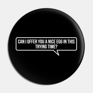 Can I Offer You a Nice Egg in This Trying Time? Pin