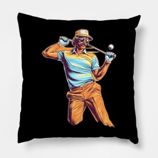 Retro Golfer Pillow