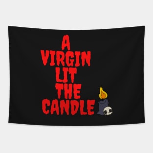 Candle of Black Light Tapestry