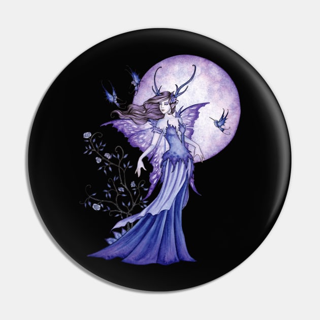 Night Fairy Pin by AmyBrownArt