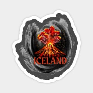 Iceland, land of fire and ice Magnet