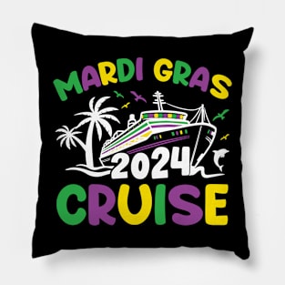 Mardi Gras Cruise Squad Matching Group Family Vacation 2024 Pillow