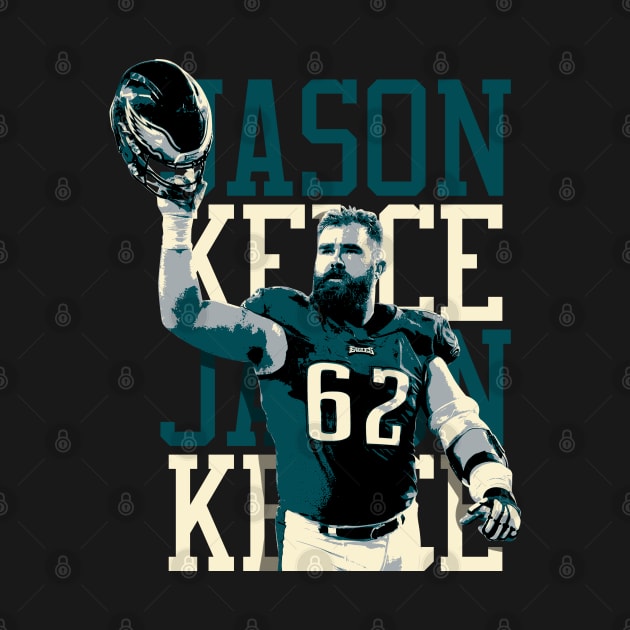 Jason Kelce Graphic Art by mia_me