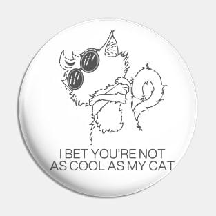 Cool cat Pin