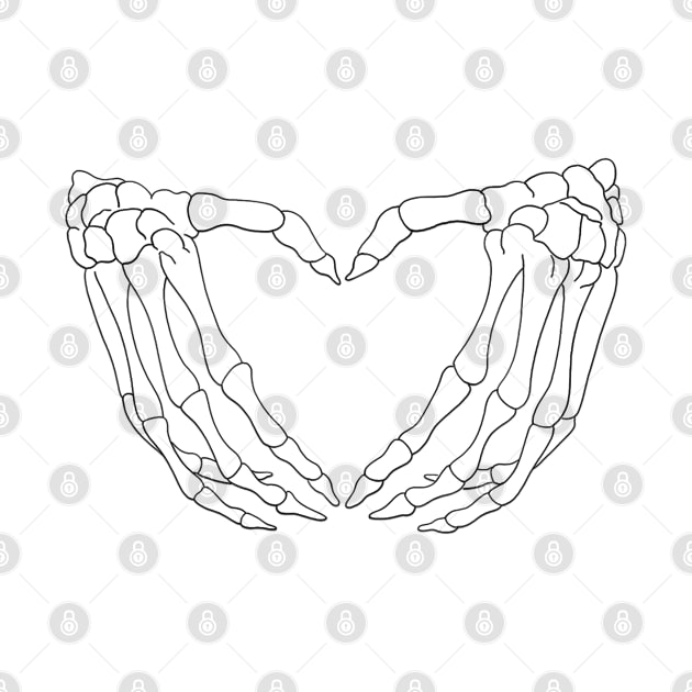 Skeleton Hand Hearts "Pastel Goth" - Type 2 by mightbelucifer