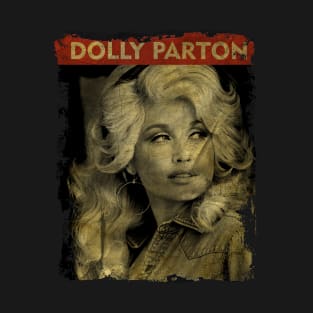 TEXTURE ART-Dolly Parton - RETRO STYLE T-Shirt