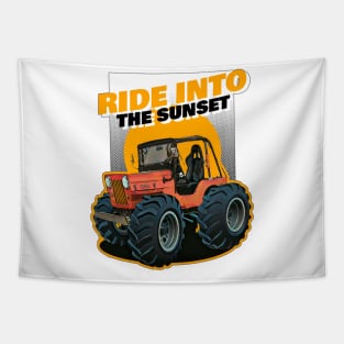 Ride Into The Sunset Tapestry