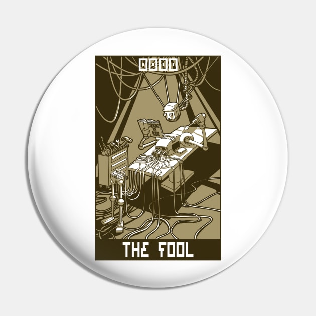 Robo Tarot: The Fool v2 Pin by PeterTheHague