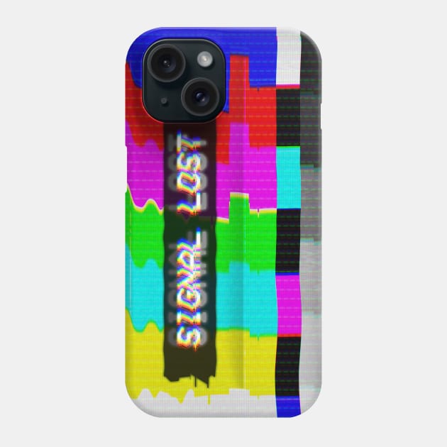 VHS Glitch - Signal Lost Phone Case by forge22