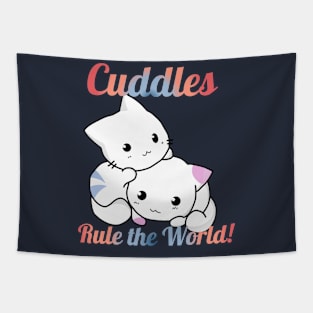 "Cuddles rule the world!" Tapestry