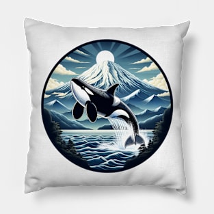 Orca in Japan Pillow