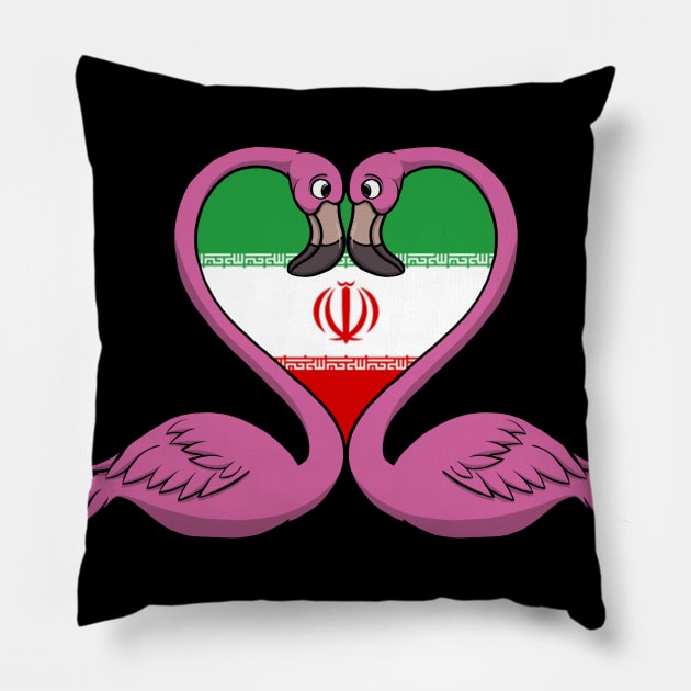 Flamingo Iran Pillow by RampArt