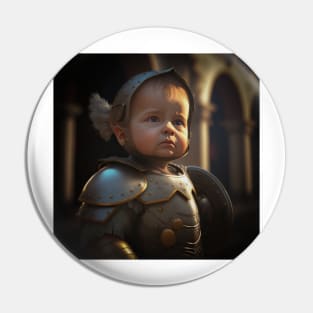 A Cute Gladiator Baby Pin