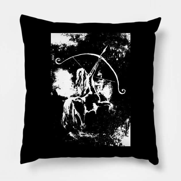 Sagittarius zodiac Pillow by artbyluko