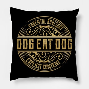 Dog Eat Dog Vintage Ornament Pillow