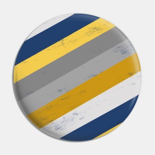 Navy, Mustard and Grey Stripes Pin