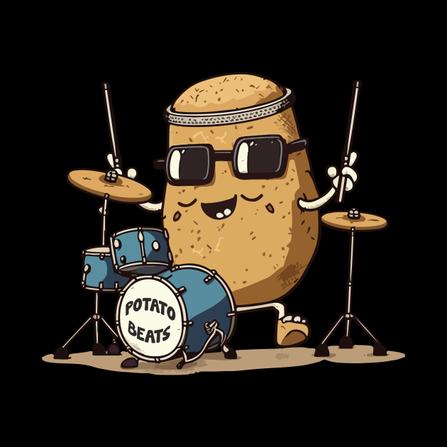 Funny Potato Drummer Boy by All-About-Words
