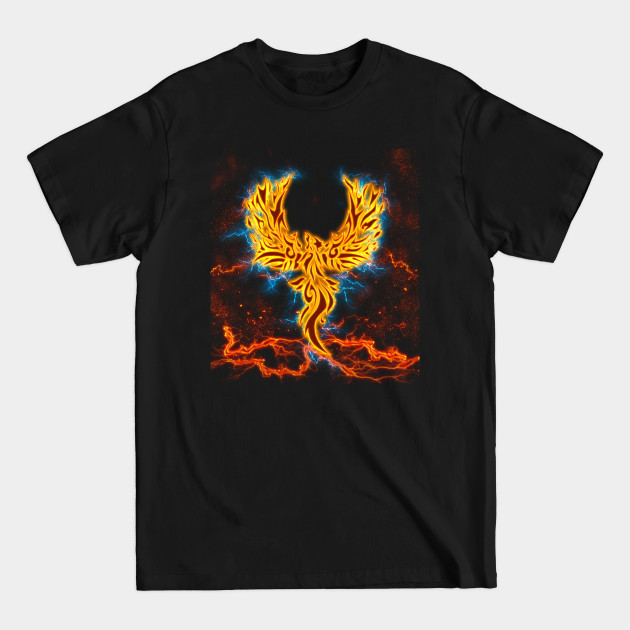 Disover Golden Fenix Lightning wings - Phoenix Bird - T-Shirt