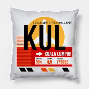 Kuala Lumpur (KUL) Airport // Sunset Baggage Tag Pillow