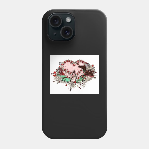 Fruity Heart-Shaped Cake Phone Case by sadnettles