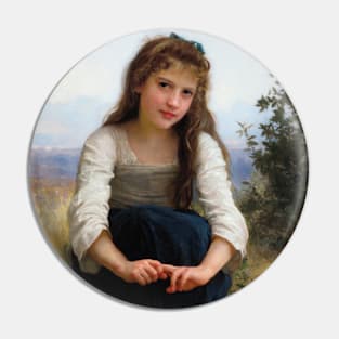 Reverie by William-Adolphe Bouguereau Pin