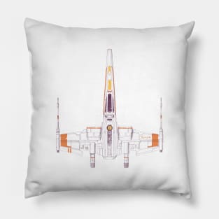 Space Ship - X Wing Pillow