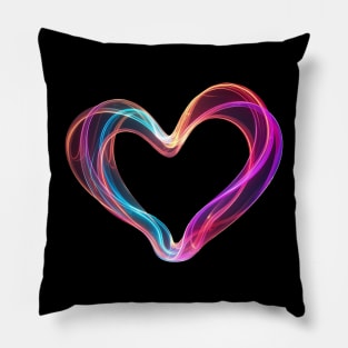 Neon Heart Pillow