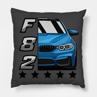 Blue M4 F82 Pillow