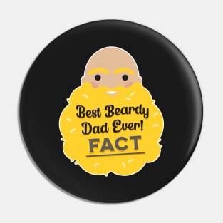 Best (Blond) Beardy Dad Ever FACT! Pin