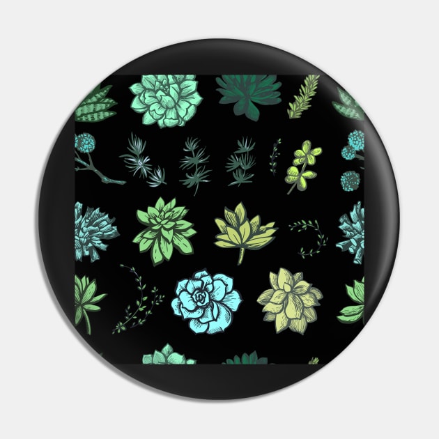 Decorative bright color graphic succulent seamless Pin by AnnaY 