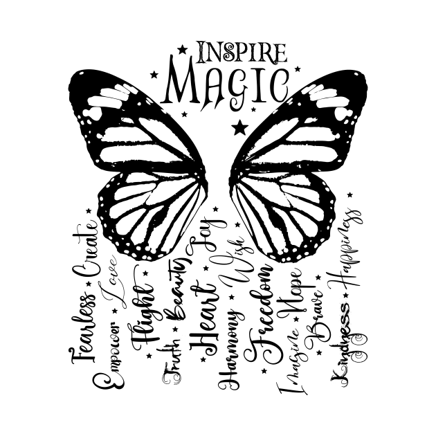 Inspire Magic in Dark Font by Wizardbird