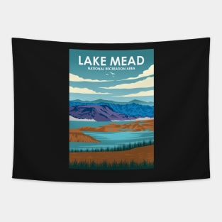 Lake Mead National Recreation Area Vintage Travel Poster Tapestry