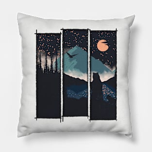 Orange Moon Pillow