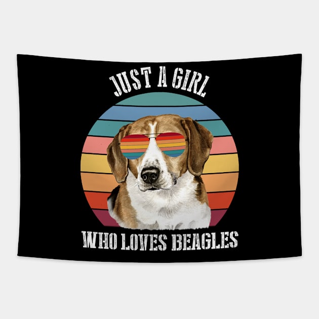 Just a girl Who loves beagles Tapestry by SamaraIvory