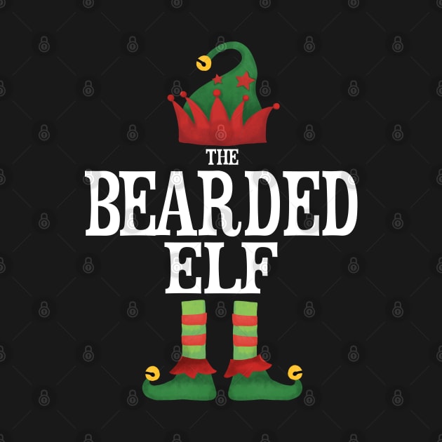 Bearded Elf Matching Family Group Christmas Party Pajamas by uglygiftideas
