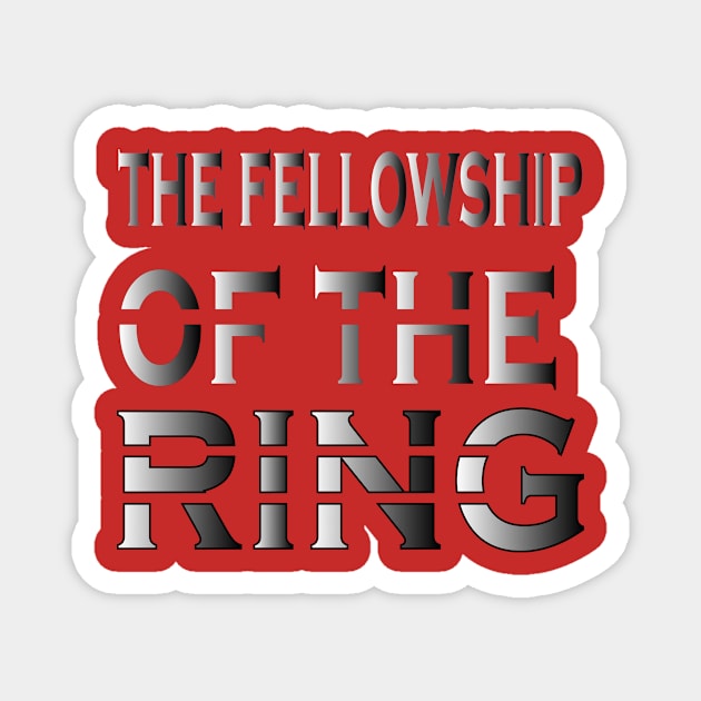 the fellowship of the ring Magnet by NadisinArt