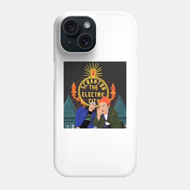 Lazy Scranton The Electric City Phone Case by SteveMartzArt