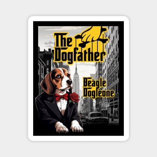 The Dogfather: Beagle Dogleone Magnet