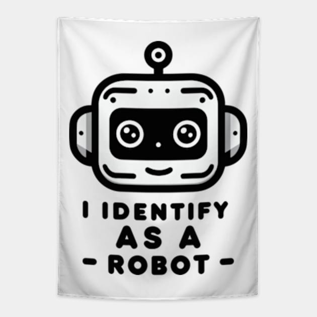 I Identify as a Robot Tapestry by ArtFactoryAI