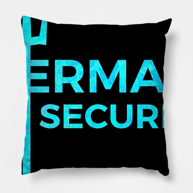 Merman Mermaid Security Pillow by JaroszkowskaAnnass