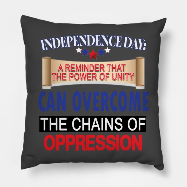 July 4th Pillow by TeeText