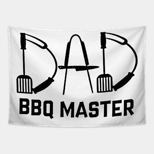 BBQ Master Dad Tapestry by Guide