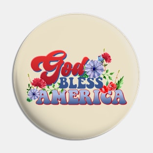 God Bless America Pin