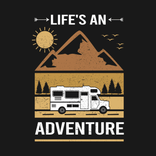 Life's an adventure - Motorhome Camping T-Shirt