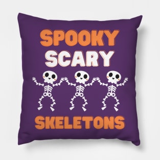 Spooky Scary Skeletons Pillow