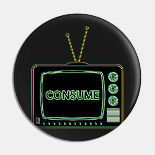 Retro TV | Consume | Pop Art Pin