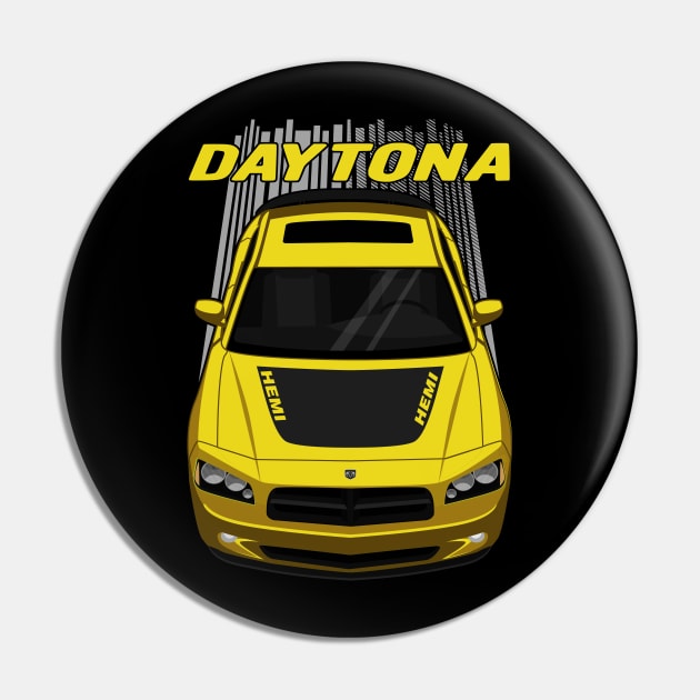 Custom Yellow Charger Daytona Pin by V8social